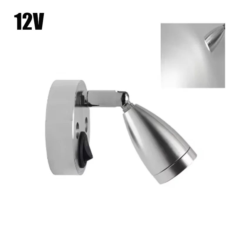 Lampe de lecture - lumière argentée adjustable