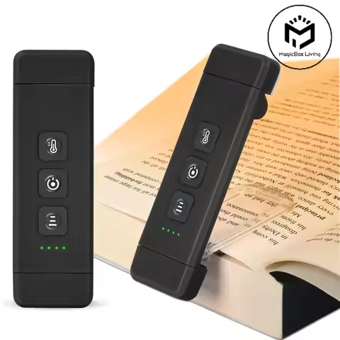 Lampe de lecture marque-page à clip, avec minuterie